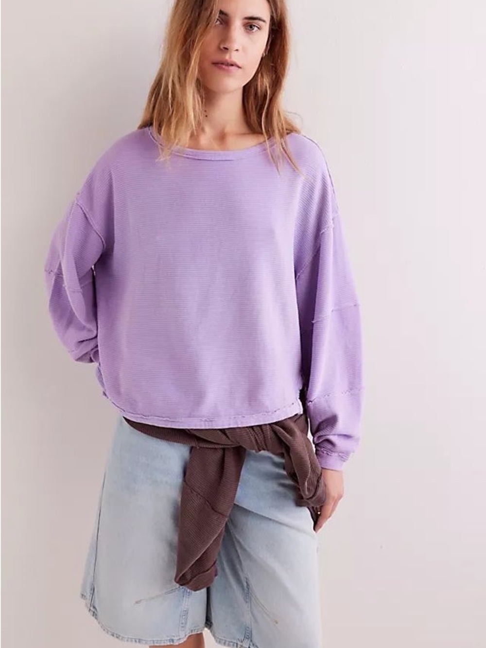 We the Free Lilac Lightweight Sweatshirt - Women